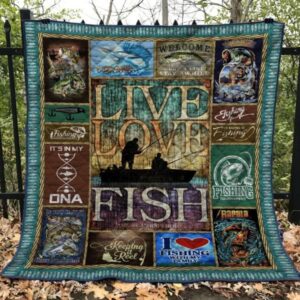 Fishing Quilt Blanket Ver 5  Quilt